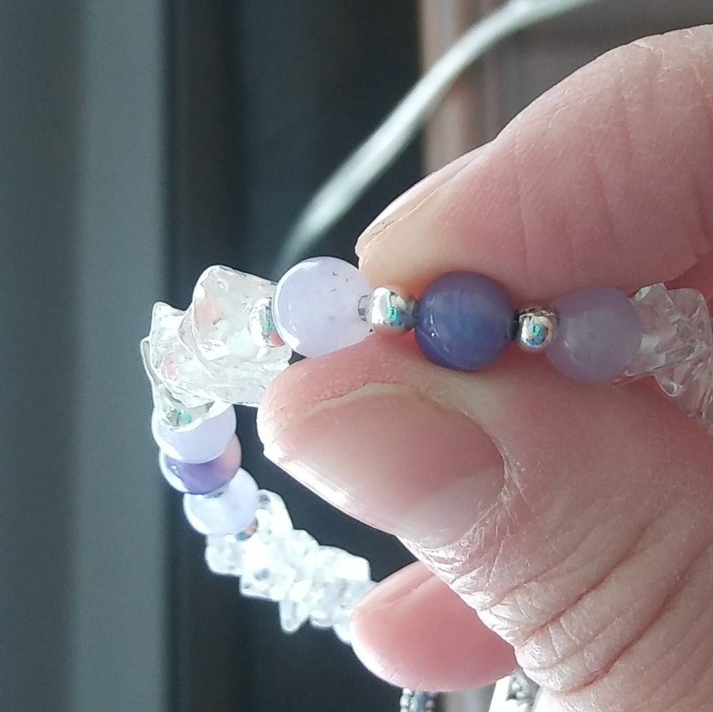 🔵GEMSTONE Pastel Bracelet 7" - Picture 2 of 6